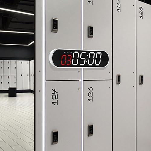 Miniatura 7 de Interval Fitness Timer Portable Magnet Workout Sports Clock Stopwatch with 1500mAh Powerful Battery Remote Control for Home Gym Training Equipment