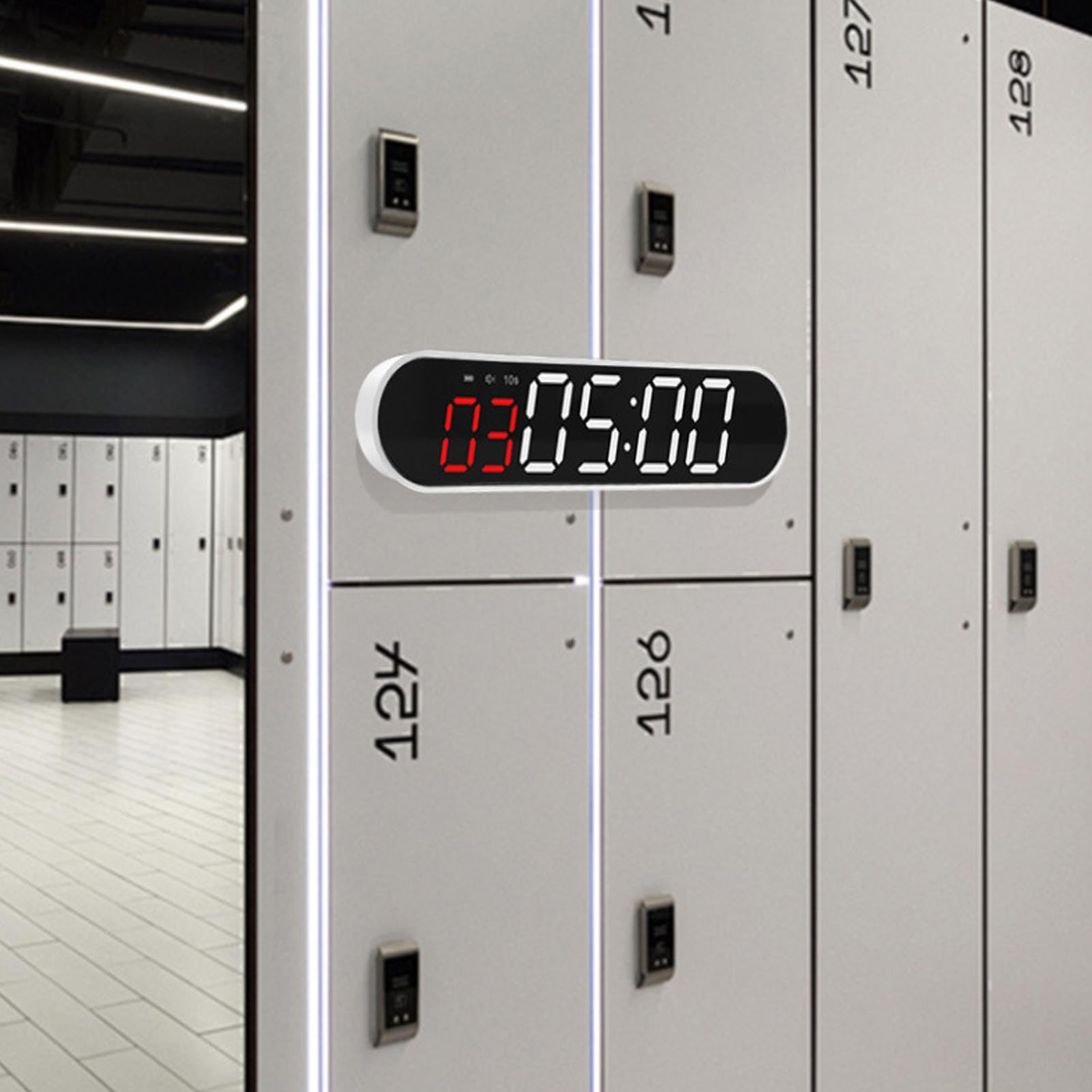 Cronometro Magnetico Portatile da Palestra, Intervallo, Timer Fitness, Ricaricabile, 1500 mAh, per Utenti di Palestre Domestiche