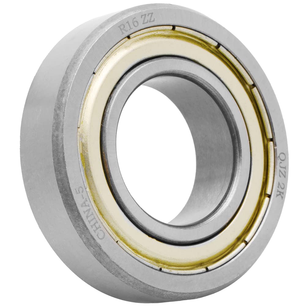 2-Pack] R16-ZZ - Deep Groove Radial Ball Bearing 1 in x 2 in x 1/