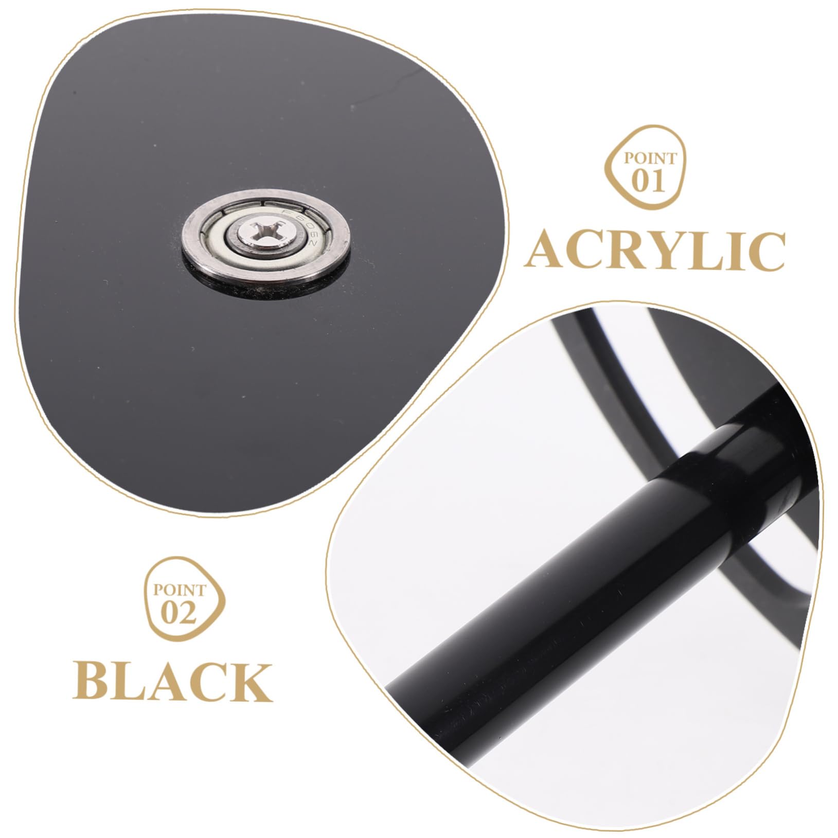 Eleganter Acryl Brillenständer mit 360° Drehung Brillenhalter und Sonnenbrillenhalter Organizer für Sommerurlaub Kompakt und Einfach zu Tragen