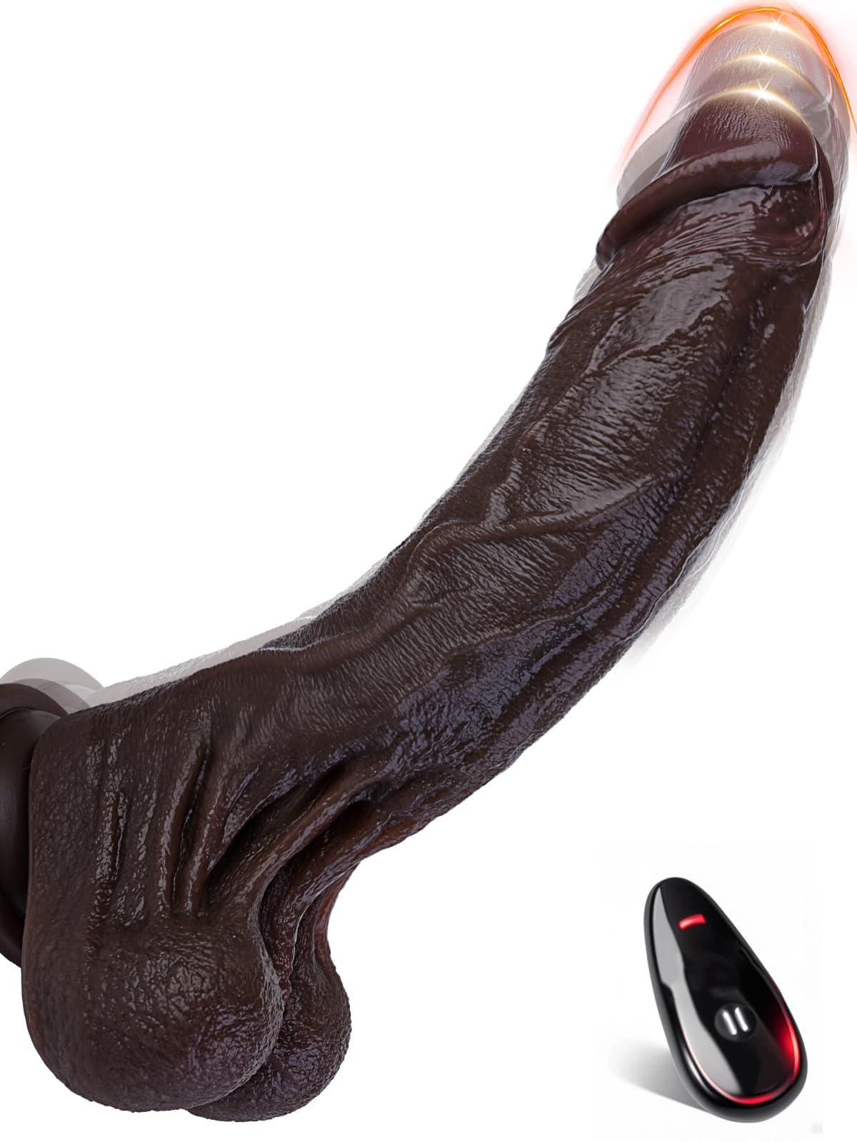 bbc vibrating dildo Jock Real Skin Silicone 8 Inch Vibrating Dildo main image 1