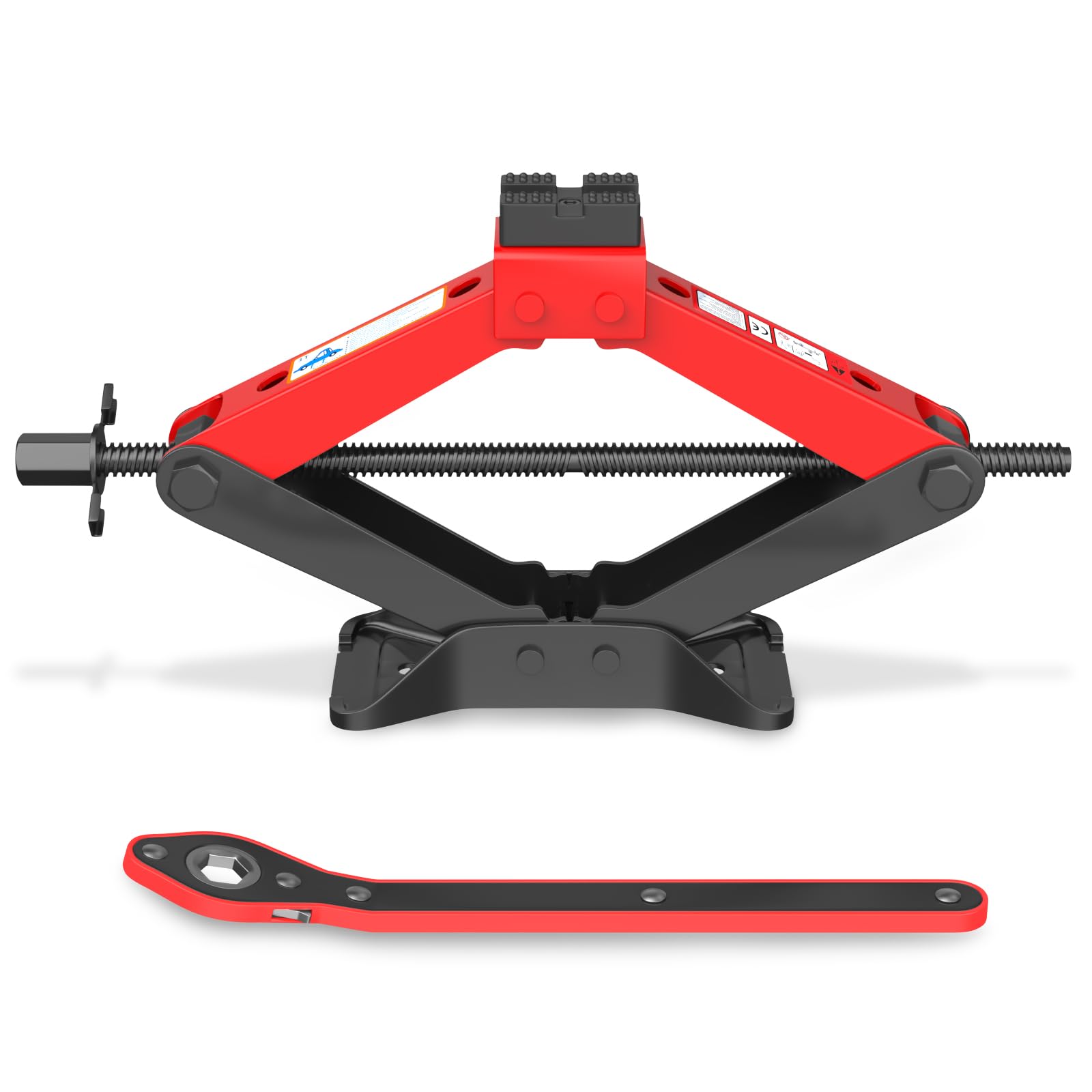 Portable Car Jack 3 Ton, Heavy Duty Scissor Jack for Car, Spair Tire Changing kit with Ratchet Wrench, Tire Jack Kit for Car SUV MPV