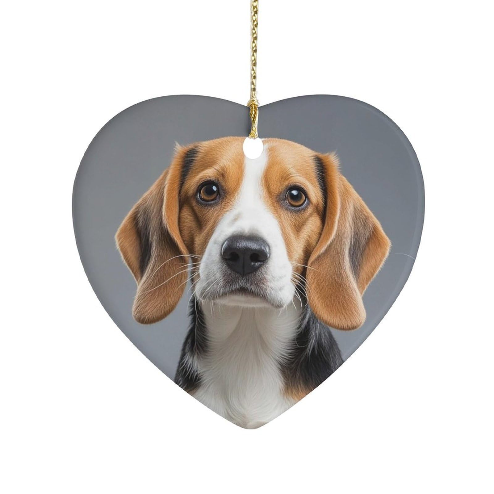 Fekiloot Style Cute Beagle Ceramic Ornament Home Decor Keepsake