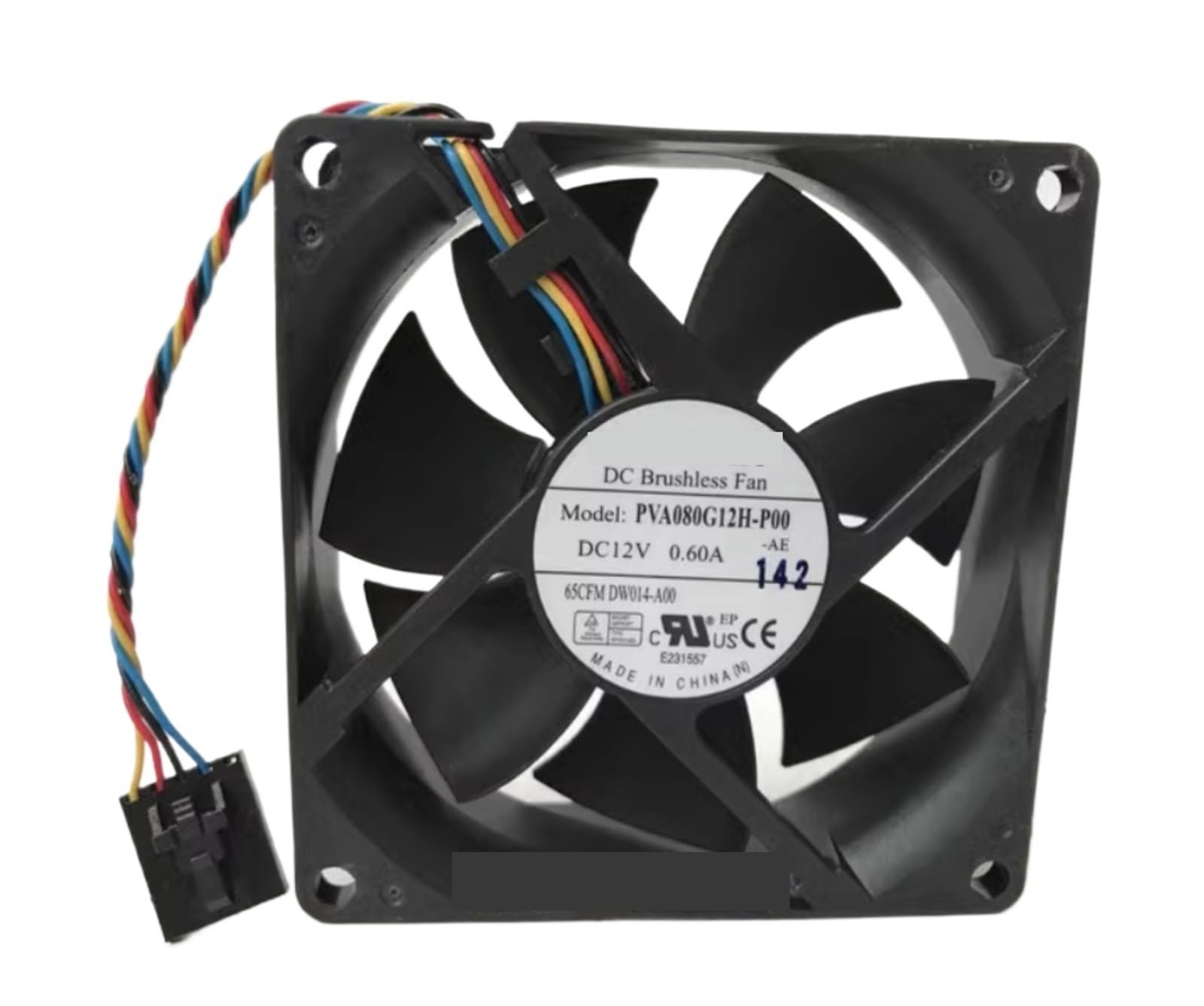 CZVJUKBYP PVA080G12H-P00 12V 0.60A 4-Wire Server Fan