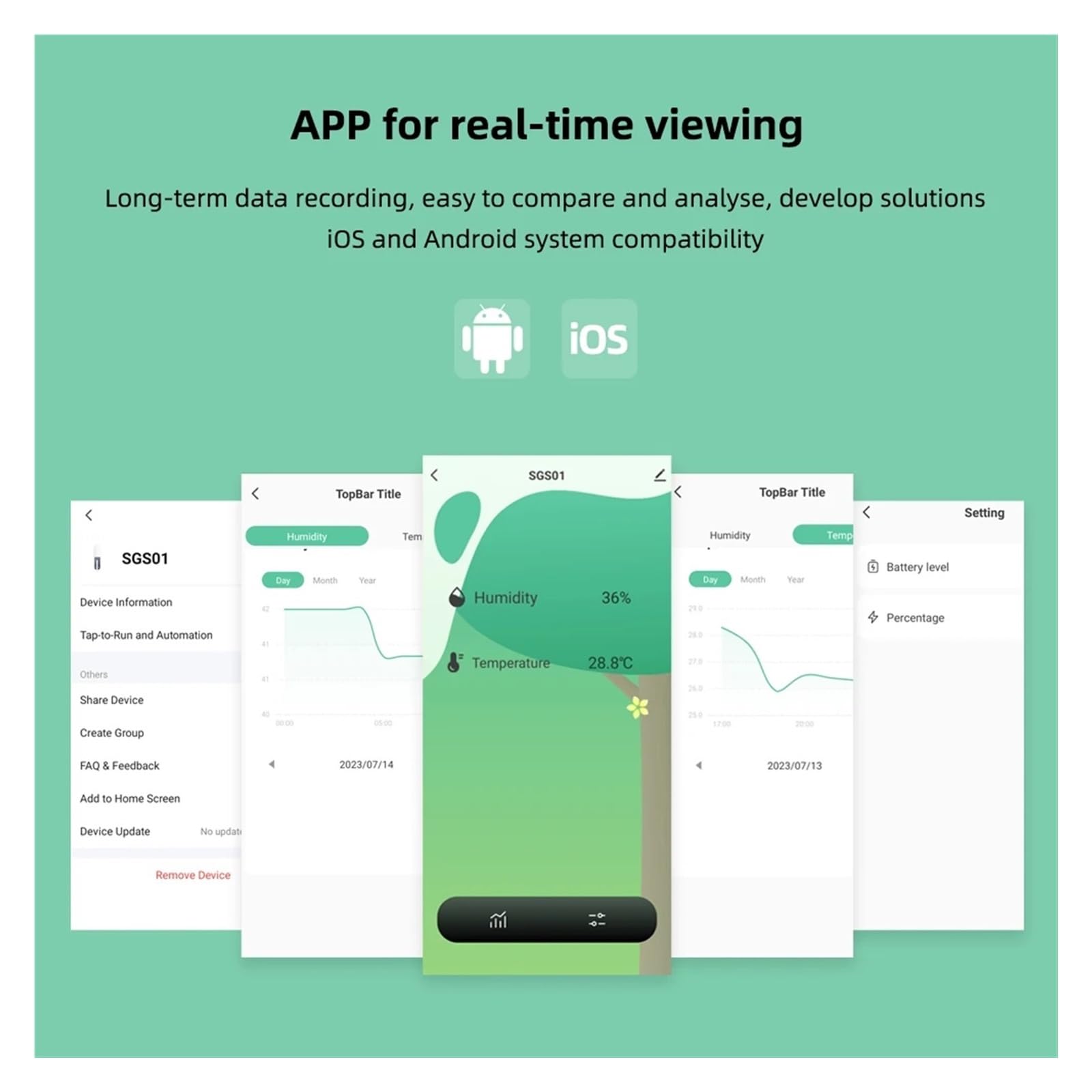 Sensor de humedad del suelo, probador de suelo inalámbrico para jardinería, plantación, césped y agricultura, control de temperatura y humedad, higrómetro de tierra para plantas en maceta