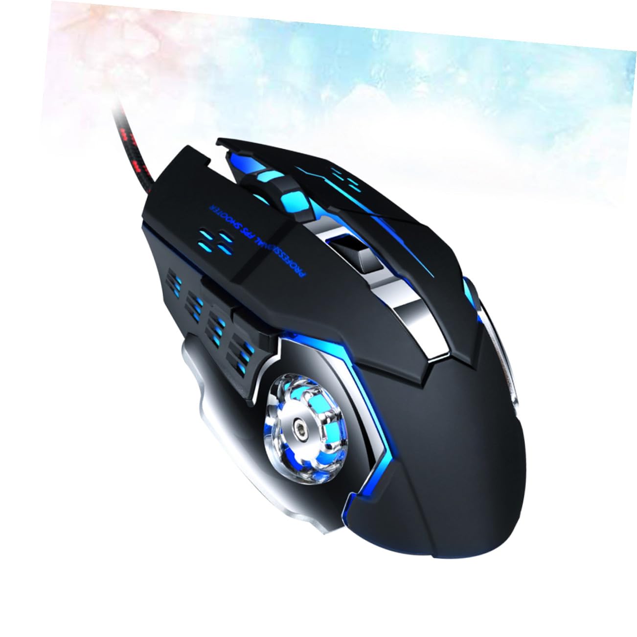 OSALADI 2pezzi Mouse Usb Wired Ergonomico Per Ufficio e Gaming Design Moderno Compatibile Con Pc e Laptop Colore Nero Facile Da Usare Senza Configurazione