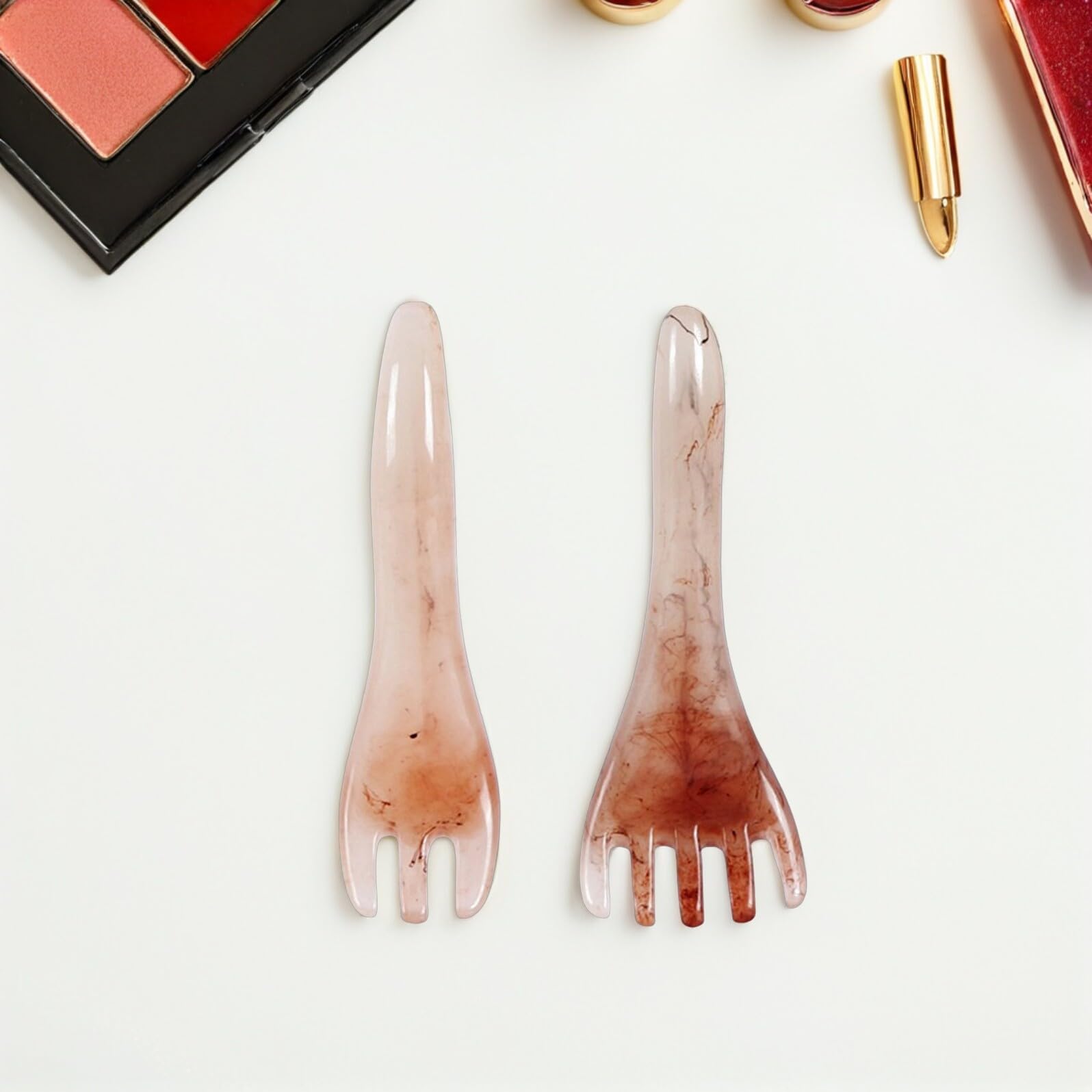 4piezas Cepillos de Masaje para Cabeza de Resina Peine Manual Guasha para Cabelludo Herramienta de Masaje de Cabello para Hombres y Mujeres