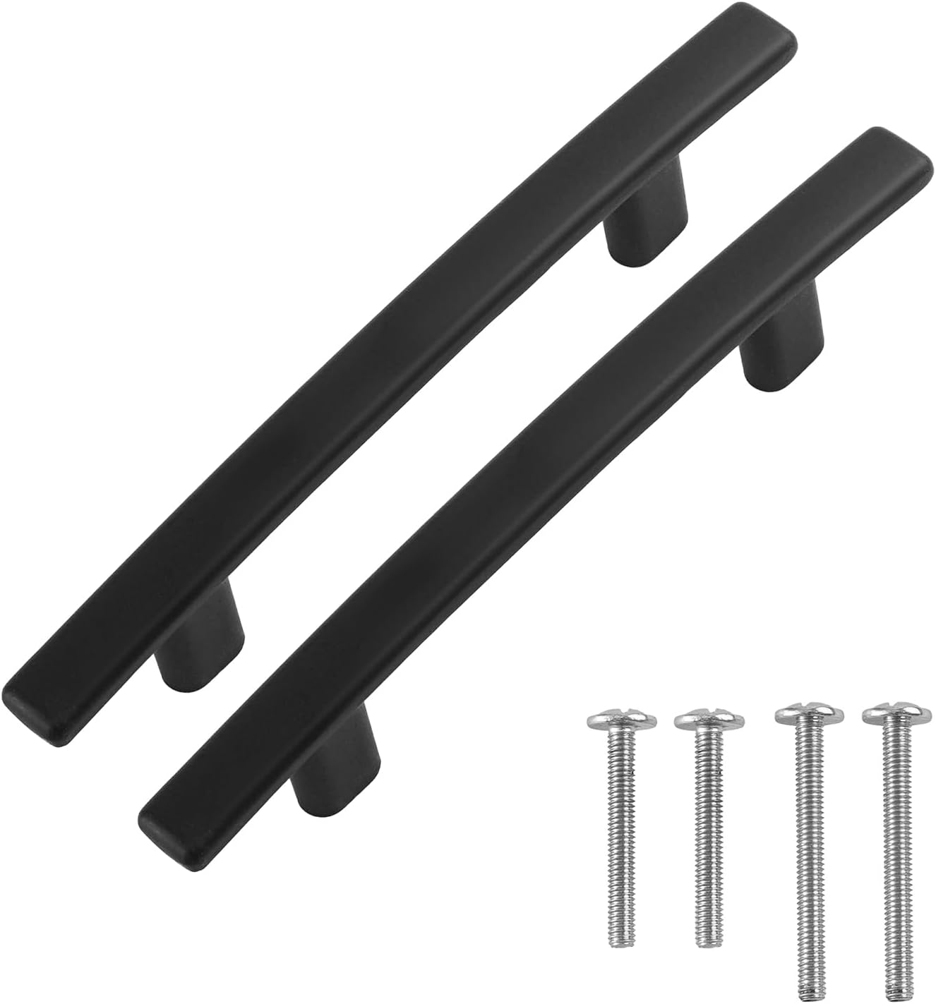 FIGO HOME Black Drawer Pulls 3 Inch Hole to Hole - 10 Pack - Black Cabinet Handles 3 Inch - Matte Black Cabinet Pulls - Kitchen Cabinet Handles for Dresser, Kitchen Cabinet Hardware & Furniture
