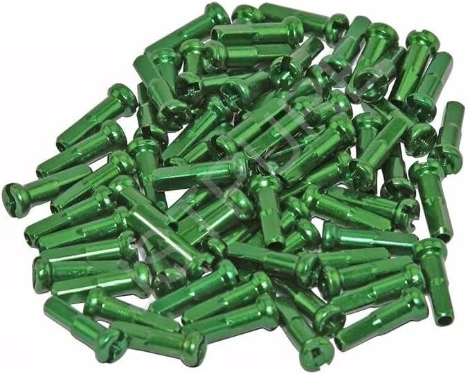 for Bicycle Alloy Spoke NIPPLES/16MM 14G Green. (Custom Amount) 48