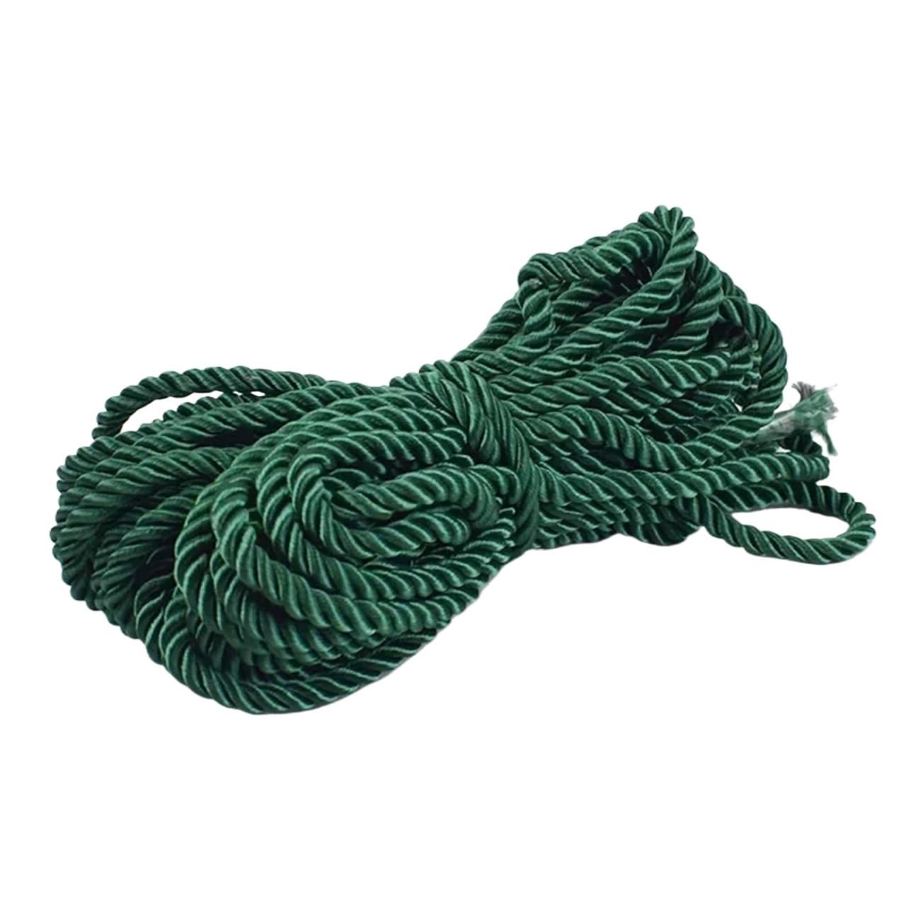 Twisted Cotton Cord 10/20M 5mm 3 Shares Twisted Cotton Nylon Cords Colorful DIY Craft Braided Decoration Rope Drawstring
