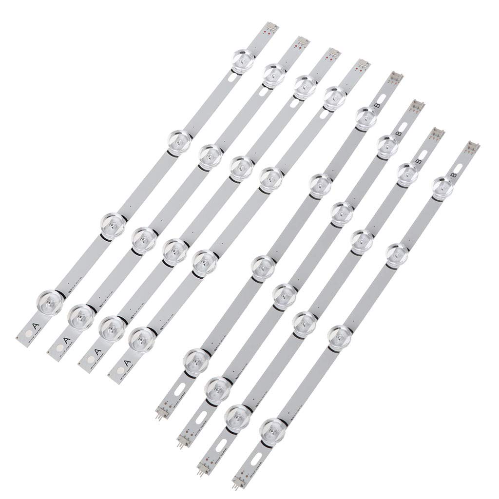 LLAni 8pcs LED Backlight Strip 4 and 4 Lamp Solid and Durable Professional Optical Lens for 42LB Inch TV 6916L 1709B 1710B