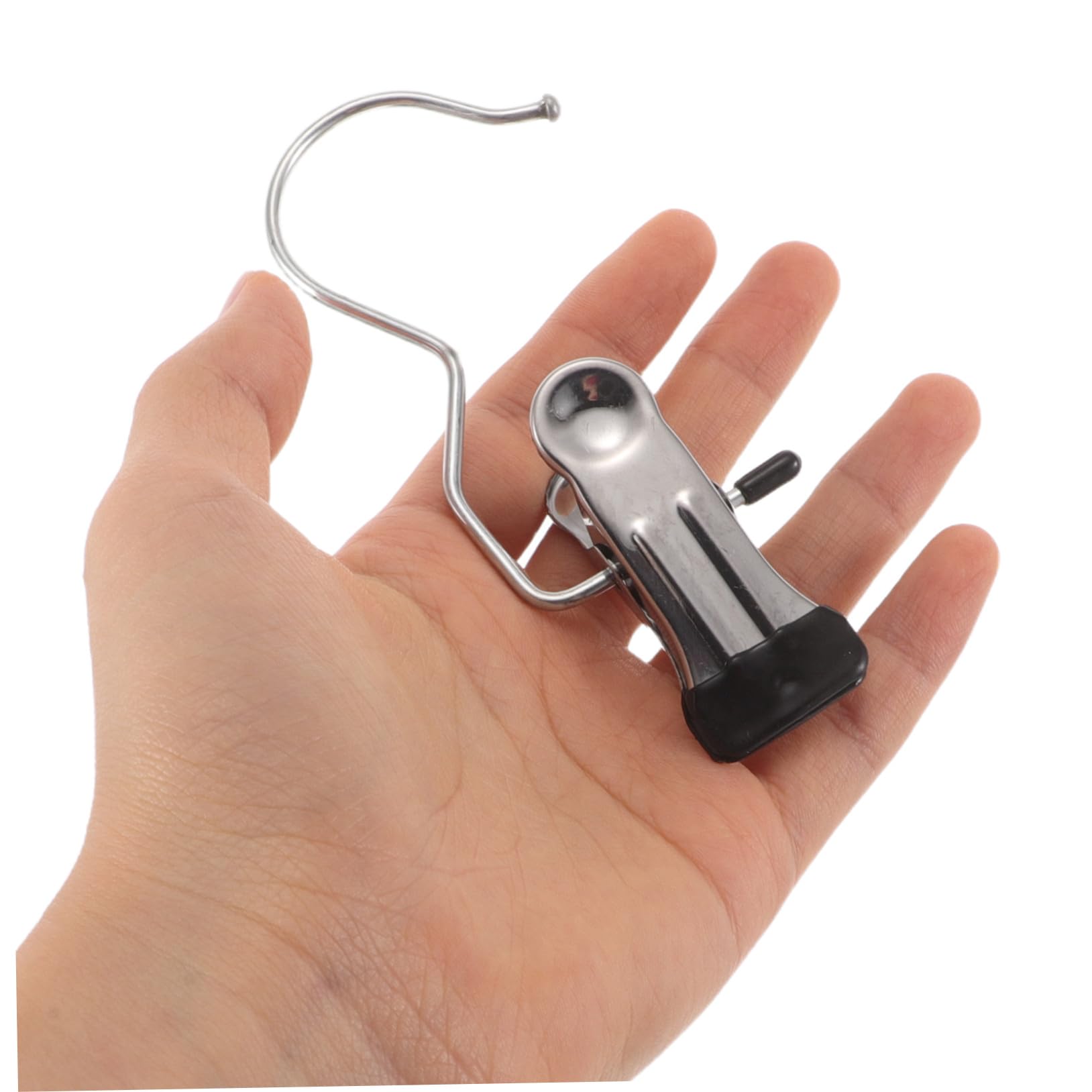 Molletta per Abiti in Acciaio Inox 80 Pezzi Argento | Clip per Grucce, Organizer per Armadi, Resistente All'usura, Salvaspazio