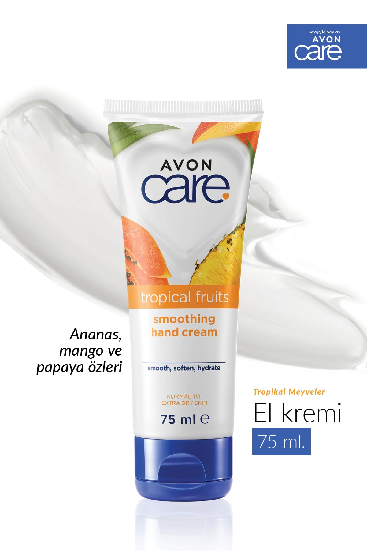 Avon Care Tropical Fruits Ananas, Mango ve Papaya Özlü Krem Paketi