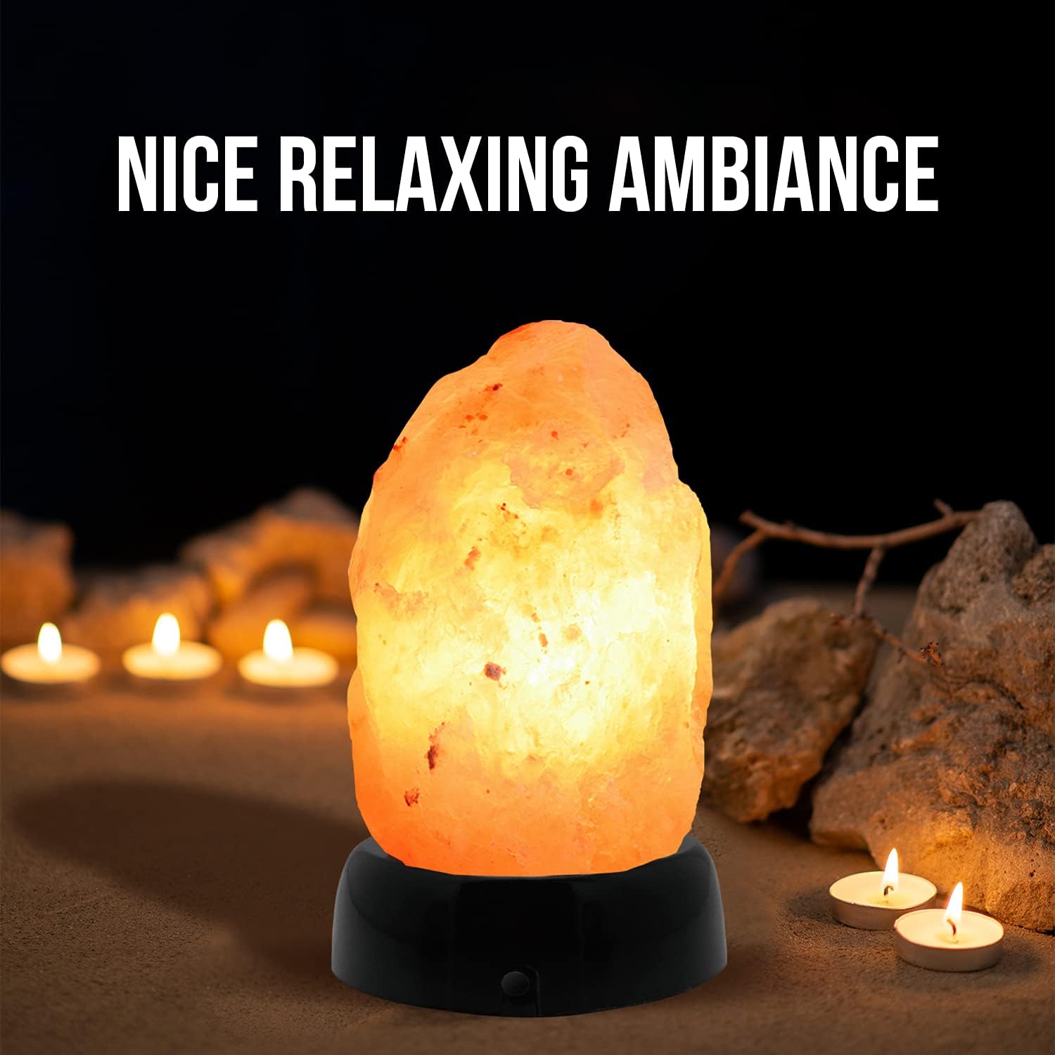 Himalayan Glow Battery Operated LED Multicolor Salt Lamp