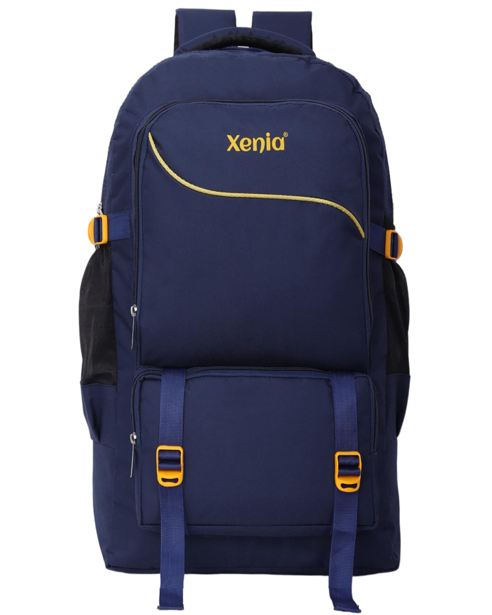 XENIA LARGE 50 L TRAVEL BACKPACK FOR OUTDOOR SPORT HIKING TREKKING BAG CAMPING RUCKSACK (NAVY BLUE)-image-37