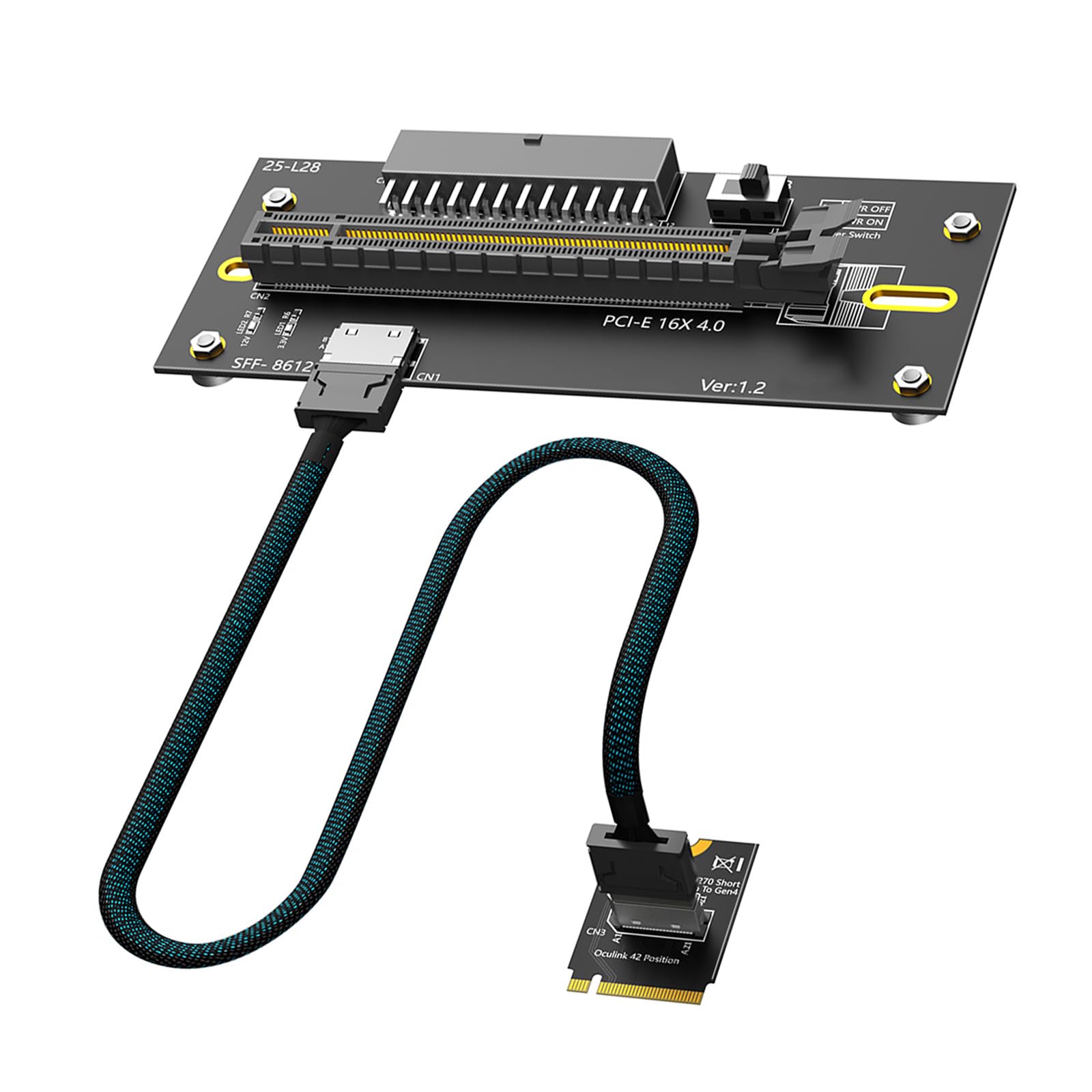Cavo prolunga PCIe4.0 16X per unità NVMe 2230 Supporta trasferimento Dati Veloce da 64 / s