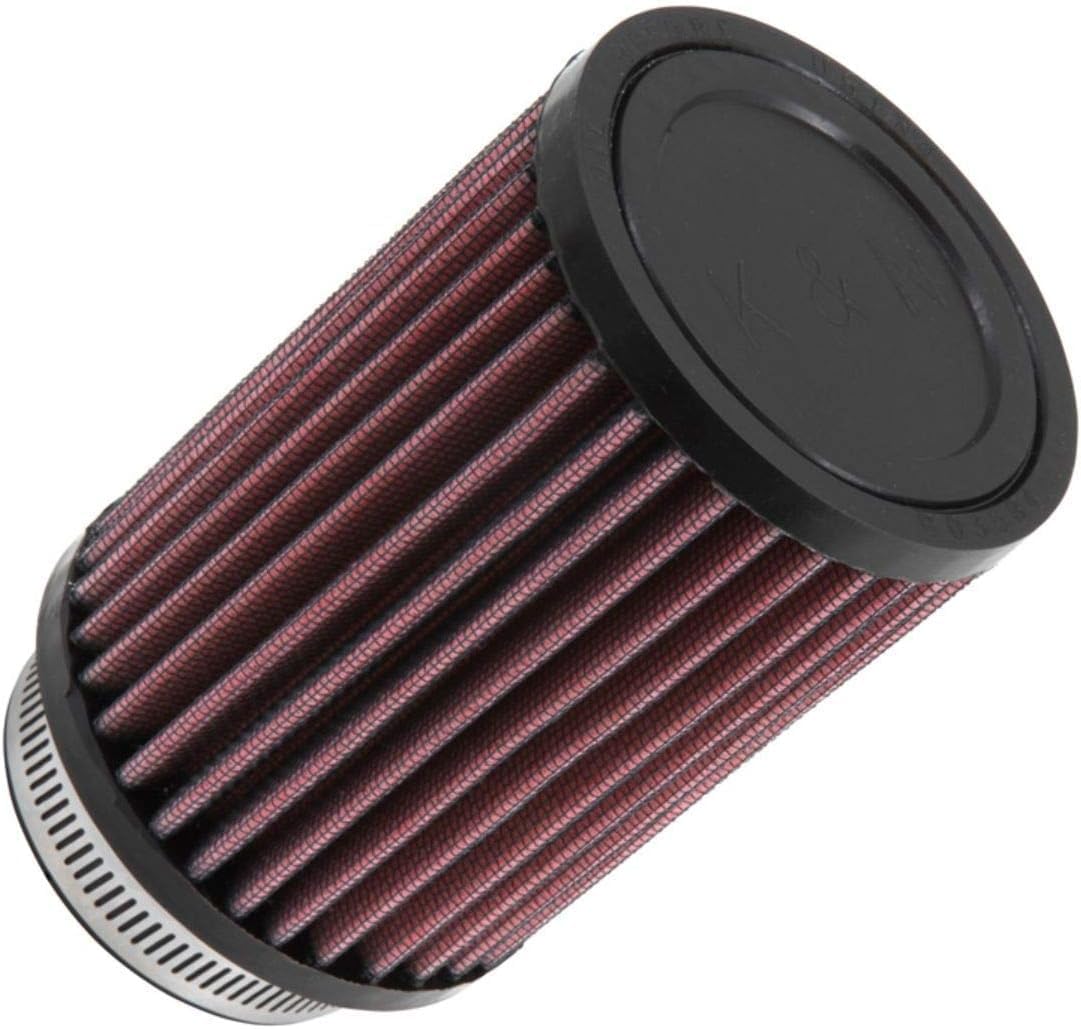 K&N High-Flow Original Lifetime Universal Clamp-On Air Filter: High Performance, Premium, Washable: Flange Diameter: 2.5 In, Filter Height: 5 In, Flange Length: 0.625 In, Shape: Round, RD-0710