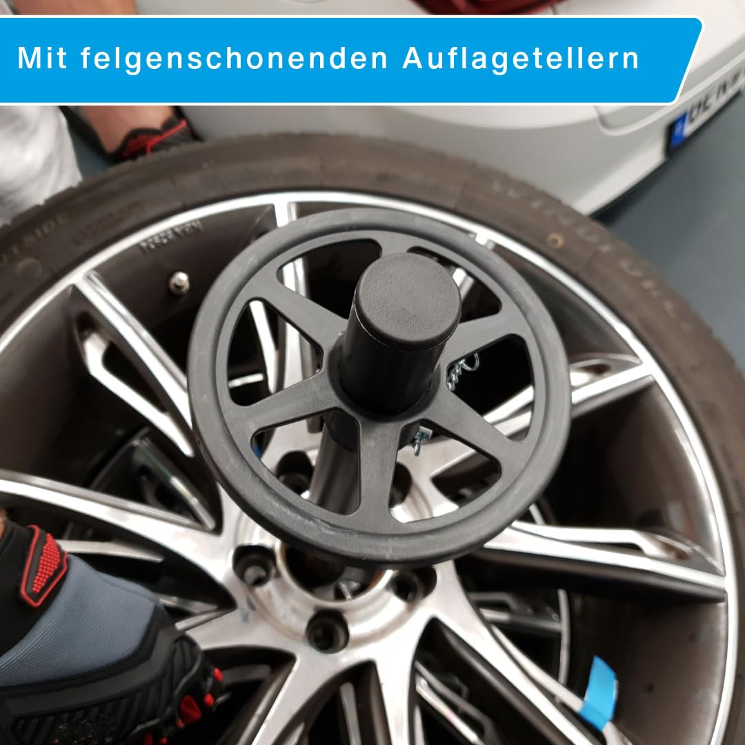 cartrend Reifenständer XL Max. Tragkraft von 120 kg, passend für alle gängigen Felgen und Reifen bis 285 mm schwarz