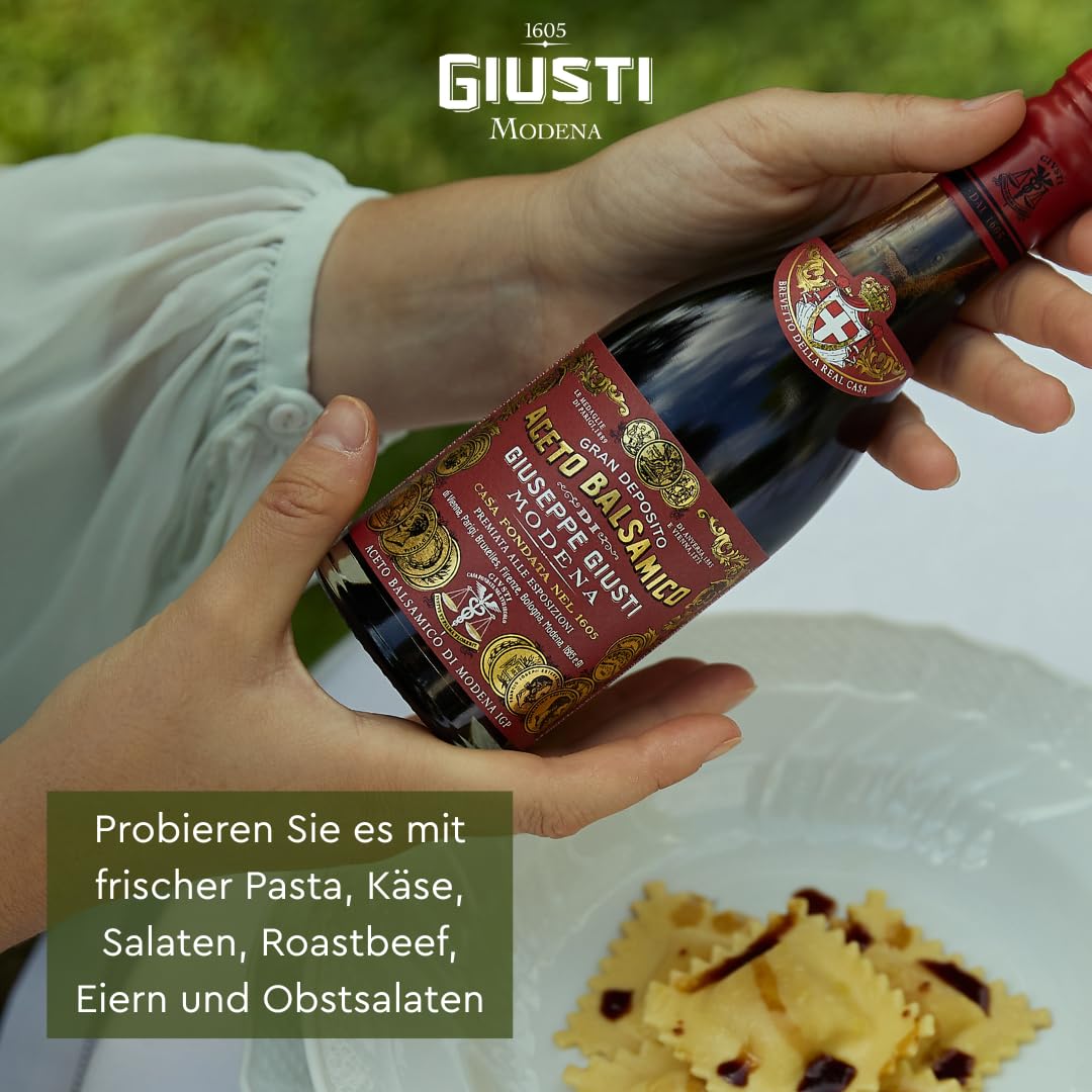 Giusti - Balsamico-Essig aus Modena IGP 3 Goldmedaillen – 3 x 250 ml Champagnotta