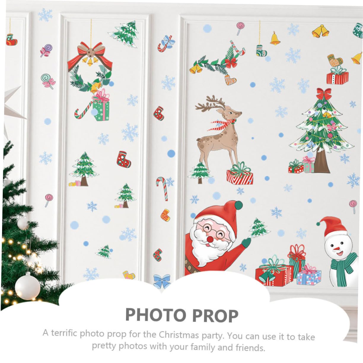 TOPBATHY 30 Blätter Weihnachtsfensteraufkleber Santa Fenster Haften Weihnachtsaufkleber Weihnachtsdekorationen Für Fensterabdeckungen Schneeflockenfenster Haften Wandtattoo Weihnachten Pvc