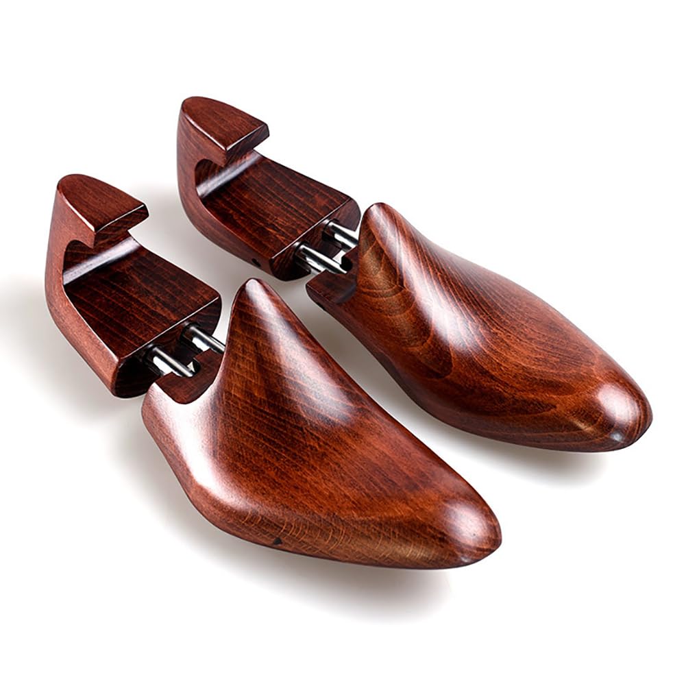 Horma Ajustable para Zapatos, Camilla Zapatero Regulable De Madera con Asa Marrón Tallas 39-46(41 to 42)