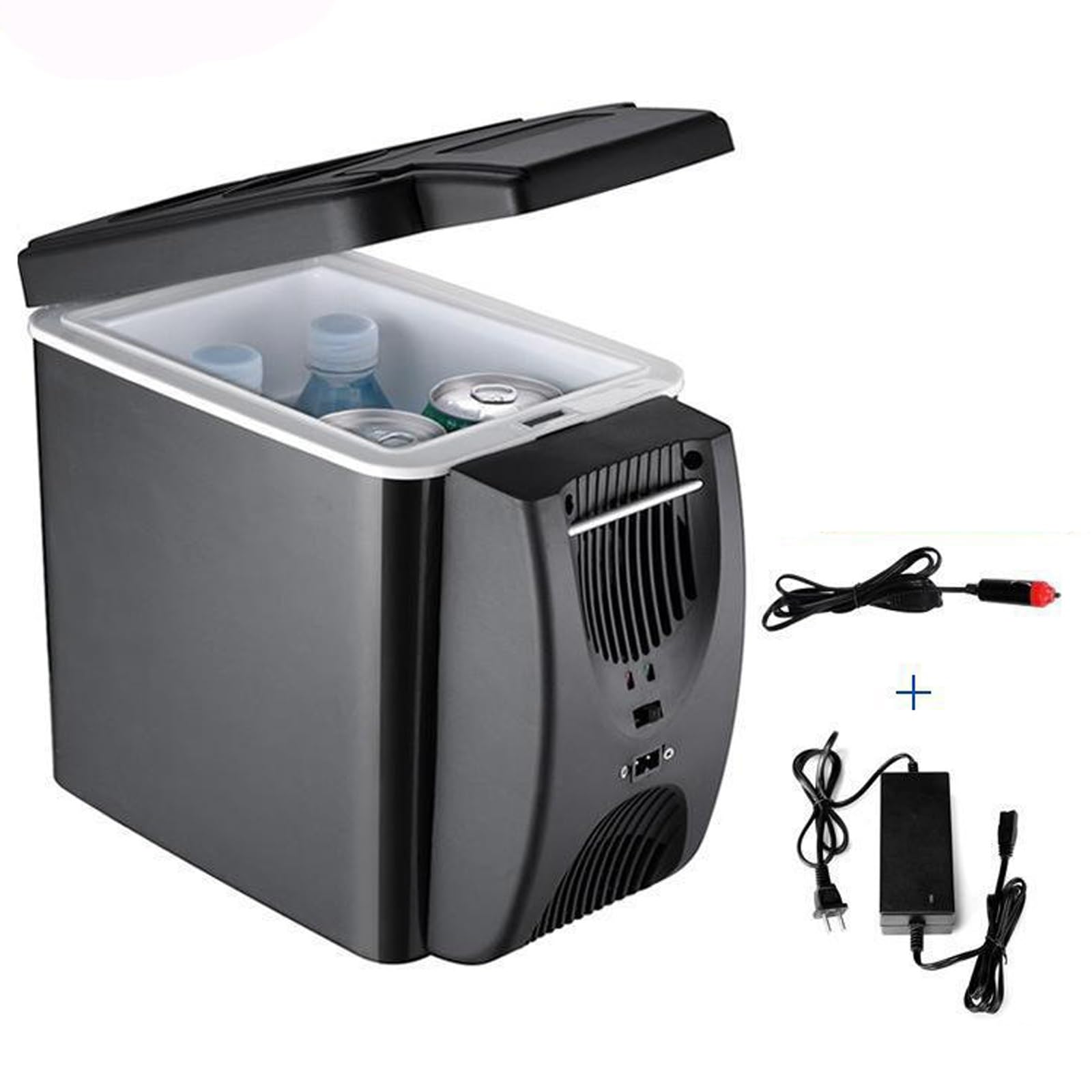 Frigo Portatile Elettrico Auto 6L Caldo/Freddo 12V/220V Frigorifero Piccolo