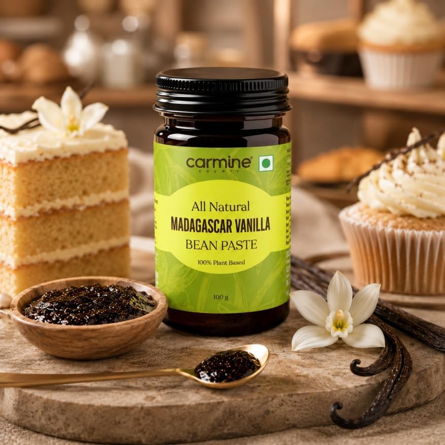Image of Carmine County All Natural Pastes 50 g (Madagascar Vanilla Bean Paste)