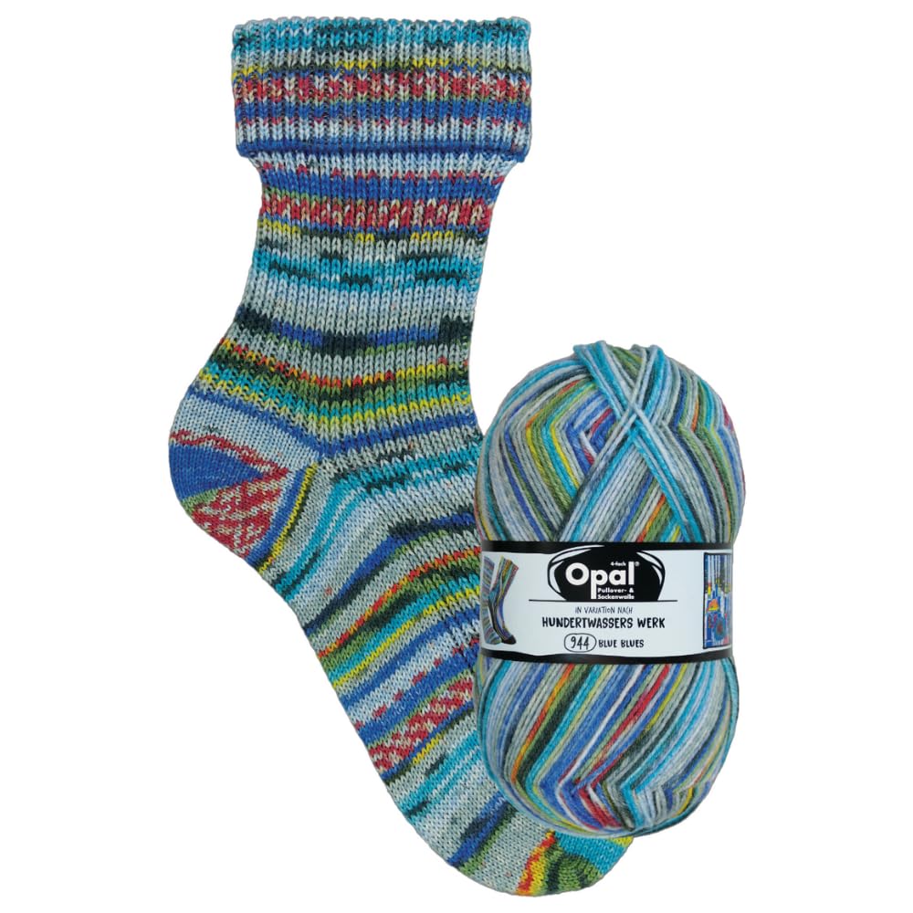 Opal - Opal Nach Hundertwasser Edition 4050-944 (425m) 4-Ply Durable Sock Yarn - 1x100g
