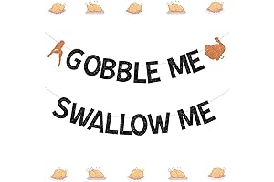 Gobble Me Swallow Me Thanksgiving Banner
