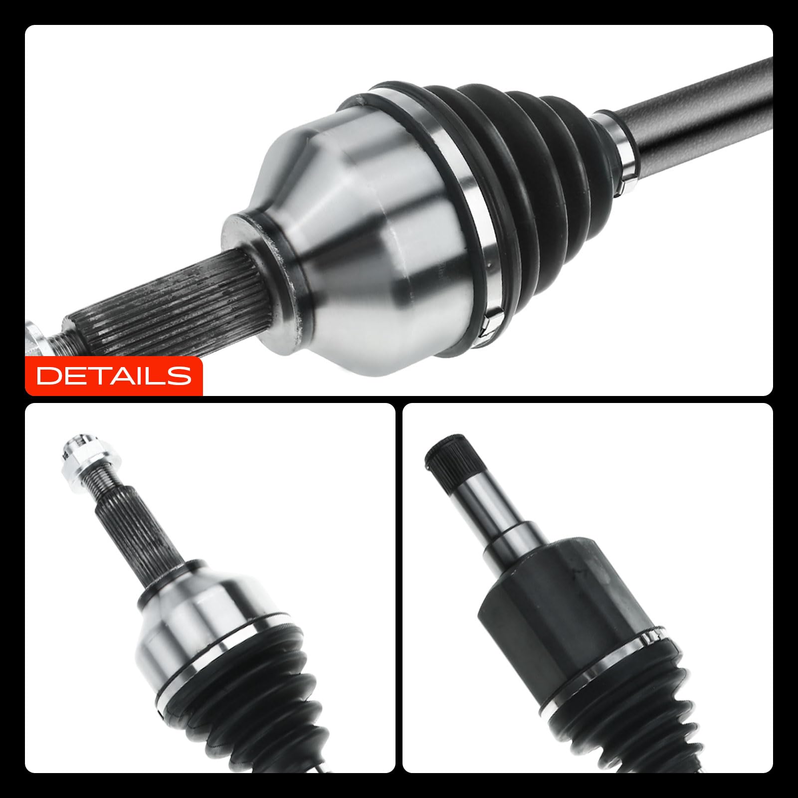 Frankberg Antriebswelle Achswelle Schaltgetriebe Vorderachse Links Kompatibel mit Tourneo Custom V362 Bus F3 Transit Custom V362 Kasten FY FZ Replace# BK213B437BB