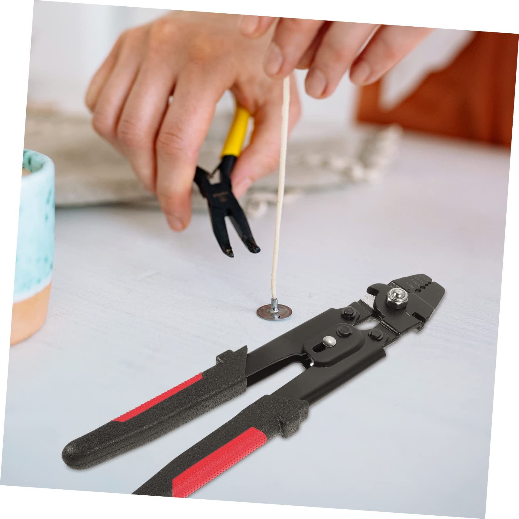 Mikinona Pince à Sertir Câble Inox Portable avec Kit Manchons Aluminium Outil Crimper Fil Acier Multifonction pour Câblage Électrique