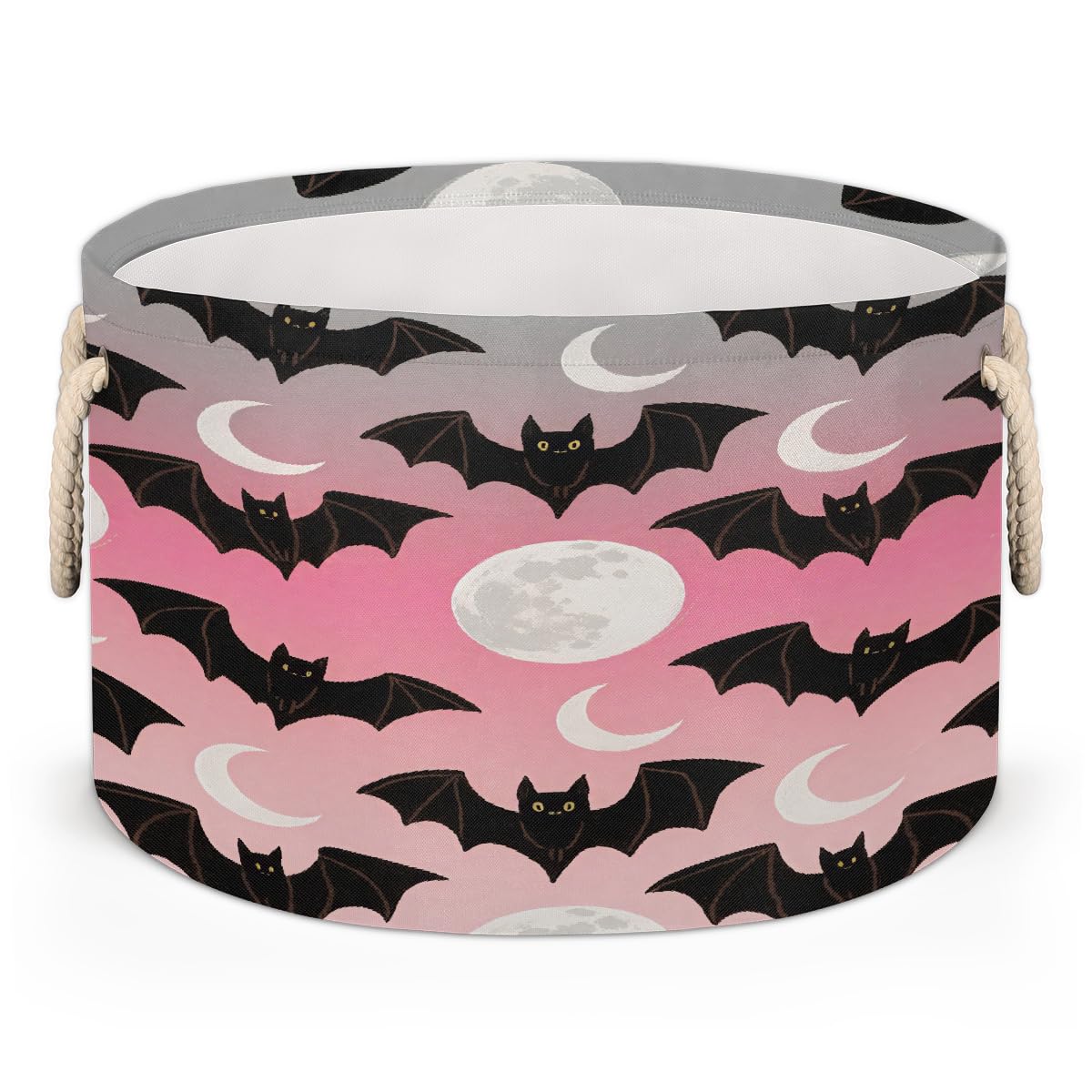 Grand panier de rangement rond 50x34cm pliable pour jouets