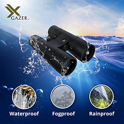 Xgazer Optics 8x32 Ultra HD Certvision Fernglas, entspiegelte Gläser, wasserdicht, beschlagsicher, regenfest | Jagd, Safari, Vogelbeobachtung, Hartschalenkoffer, Abdeckungen – Bild 8