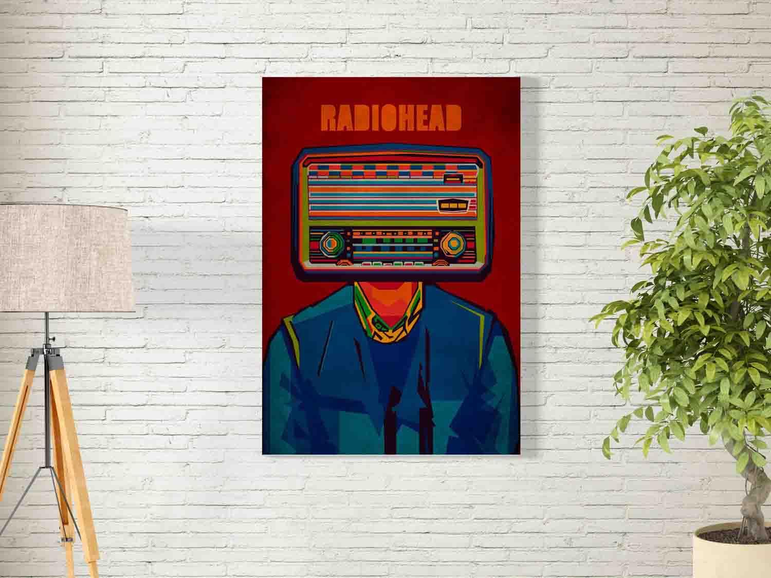 BPA® Radiohead Wall Art For Decoration Easy To Hang, 100X75Cm, 1Pcs