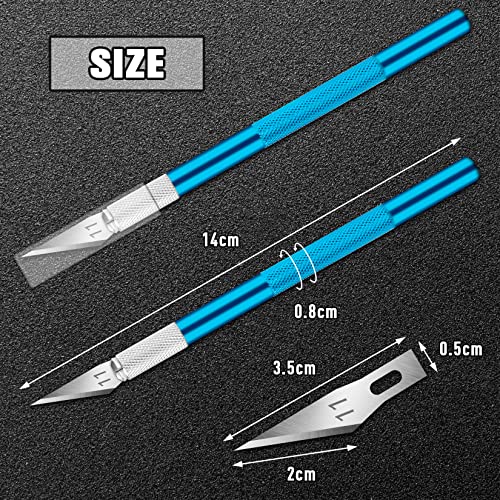 image for DIYSELF 2 Pack Exacto Knife for Crafts, Precision Knife Exacto Blades,