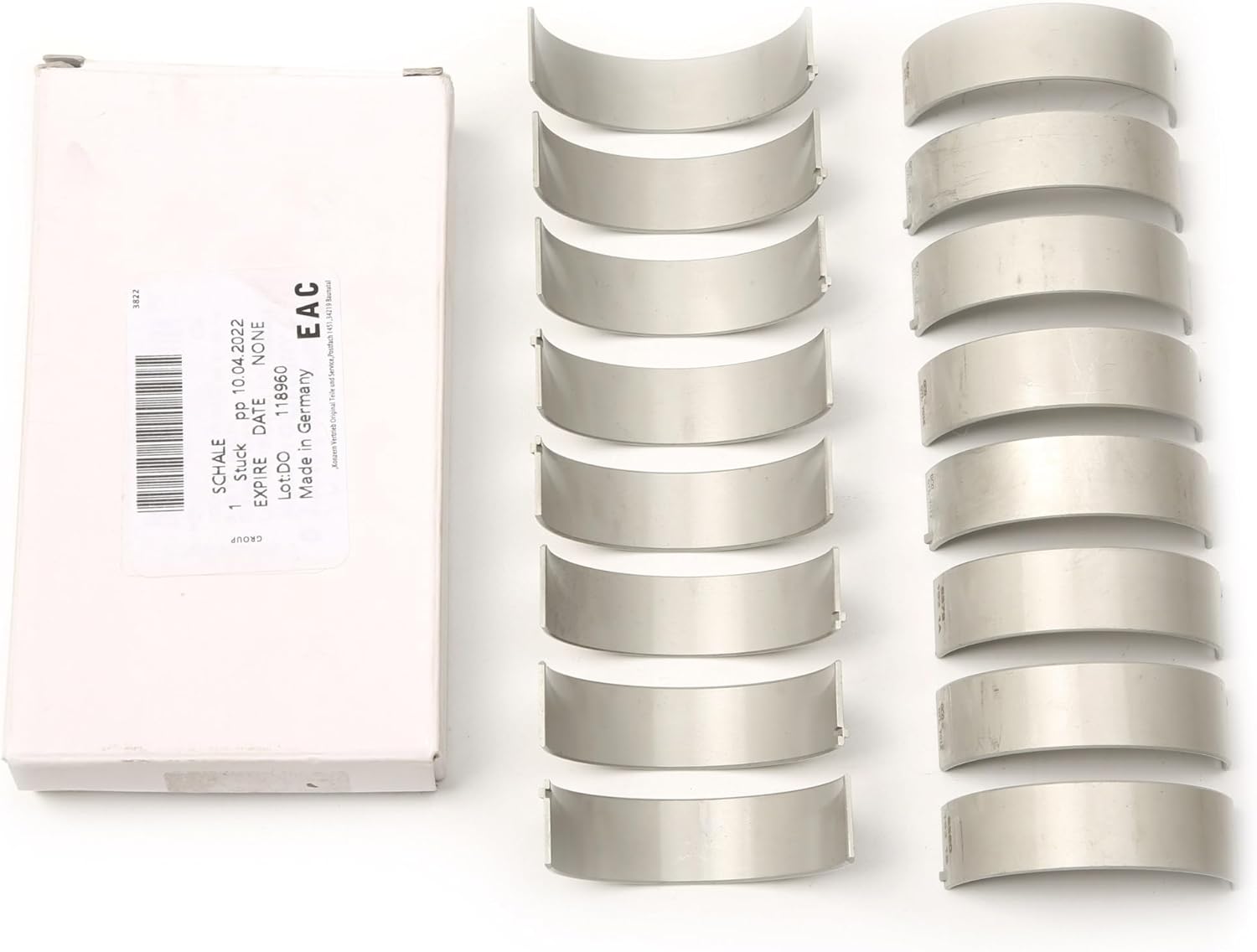 Car Engine 16PCS Connecting Rod Bearings Set 07L105701K Compatible with S6 A7 Sportback 2011-2014 R8 RS4 4.2L V8 RS5 Coupe 079105702A