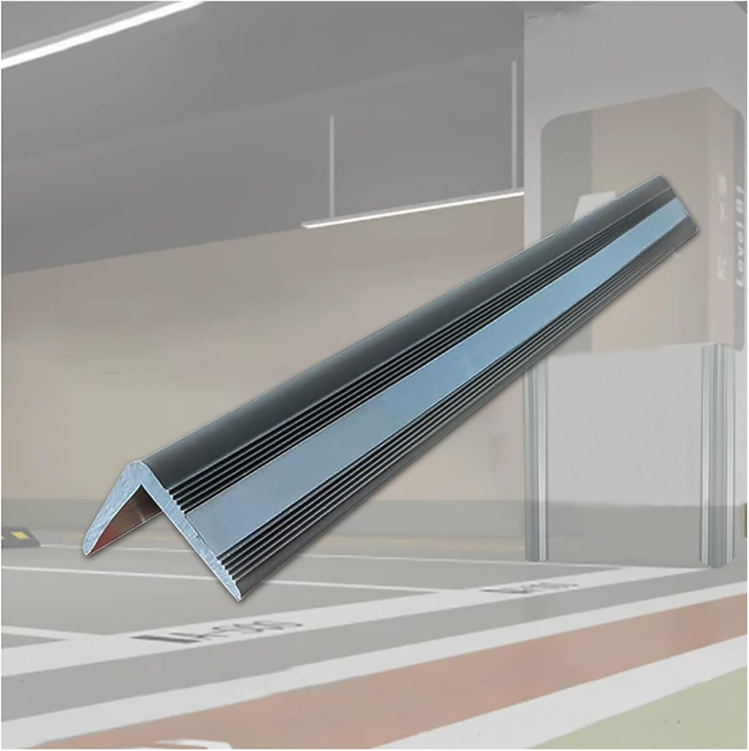 High-Reflective Rubber Garage Wall Protector - Safety Bumpers for Narrow/Underground Parking & Warehouse Corner Edge Guards (Color: Gray)