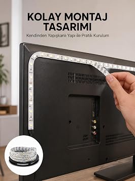Uzaktan Kumandal  LED TV Arka I k  eridi Yeni Nesil