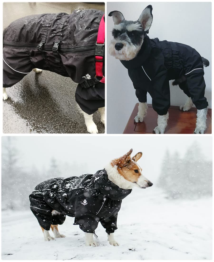 天気屋外防水犬アパレル衣料用反射ドッグコート イヌ 犬用服 冬用 コート Amazon | ASMPET 犬 服 秋冬 防水 防雪 犬 レインコート ポンチョ 小型