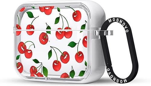 Miniatura 11 de MOSNOVO Funda protectora transparente para AirPods Pro 3, con anillo de metal duro de lujo de doble capa a prueba de golpes, diseñado para AirPods