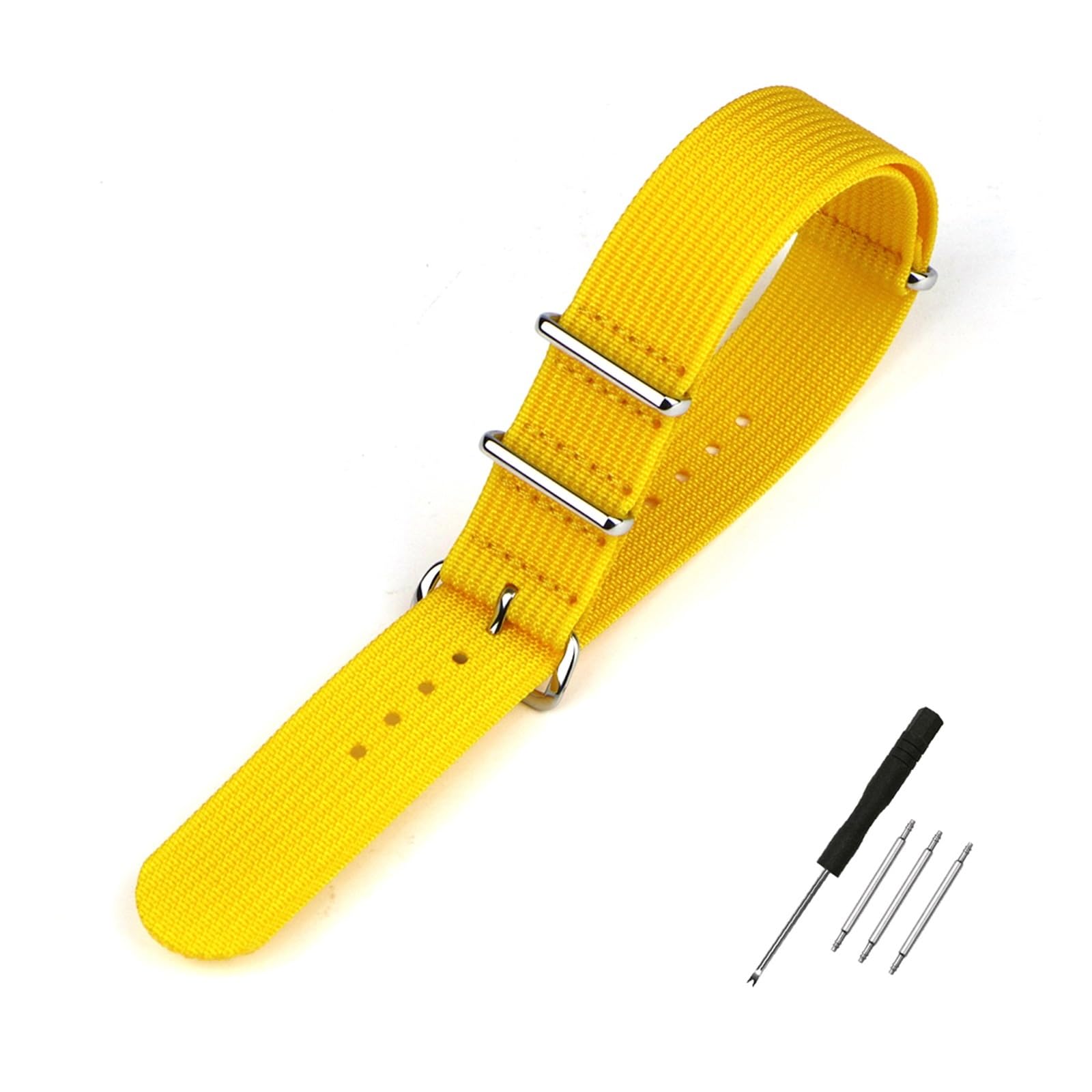 Run Ken Bracelet De Montre En Nylon Côtelé 18mm 20mm 22mm For Remplacement Accessoires Qualité Supérieure