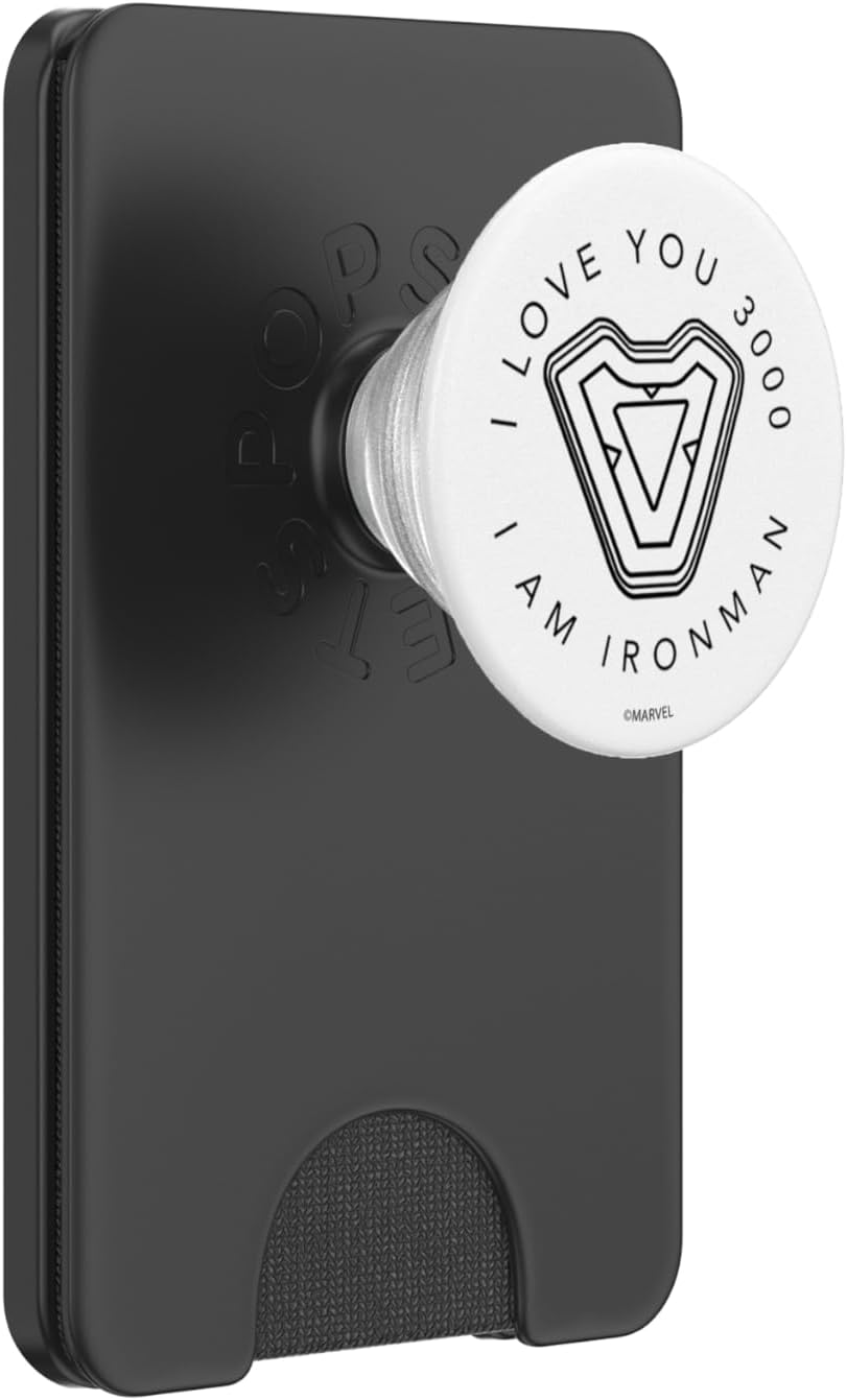 Marvel Avengers: Endgame I Am Iron Man Arc Reactor Outline PopSockets PopGrip for MagSafe