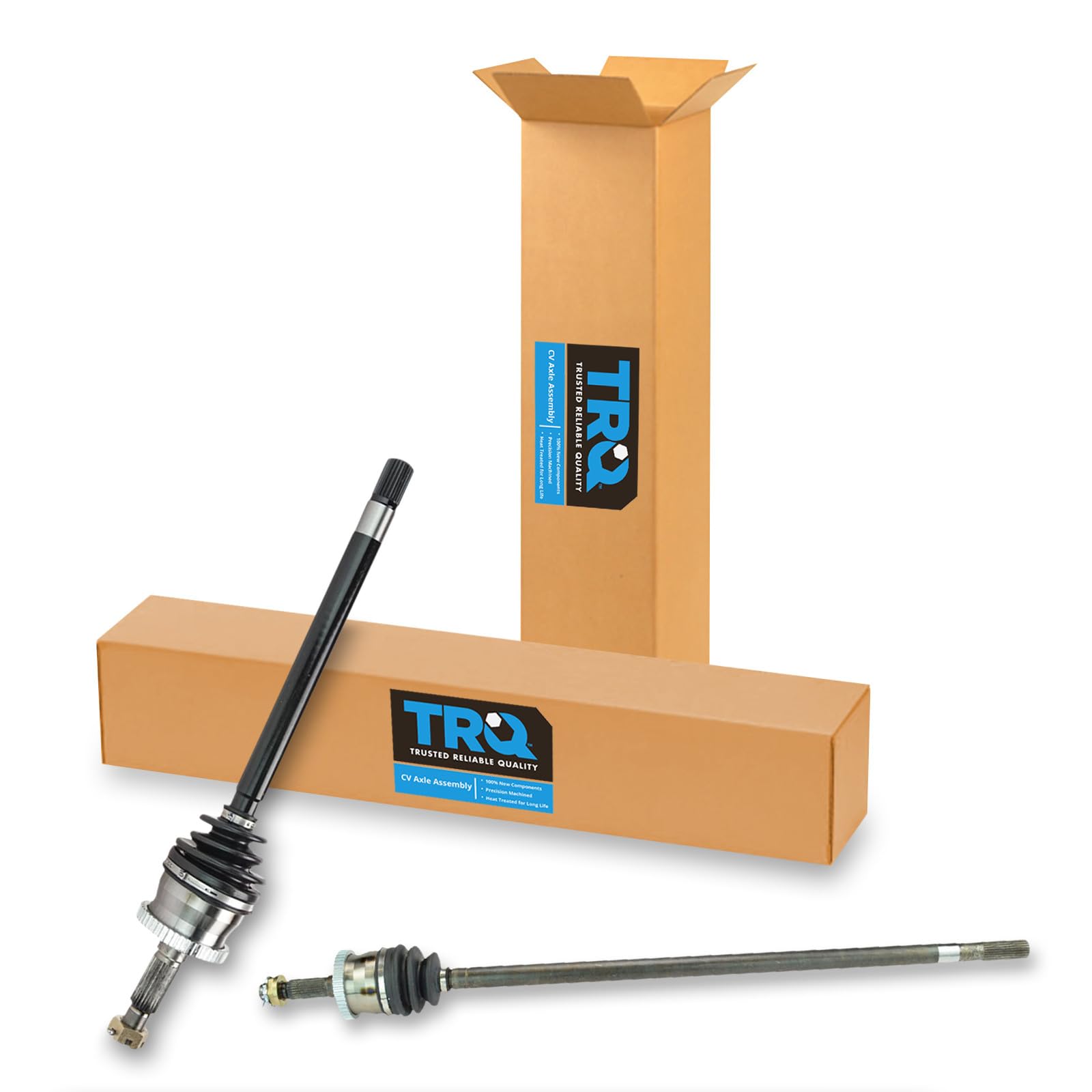TRQ Front Driver &amp; Passenger Side 2 Piece CV Axle Assembly Set (WITH