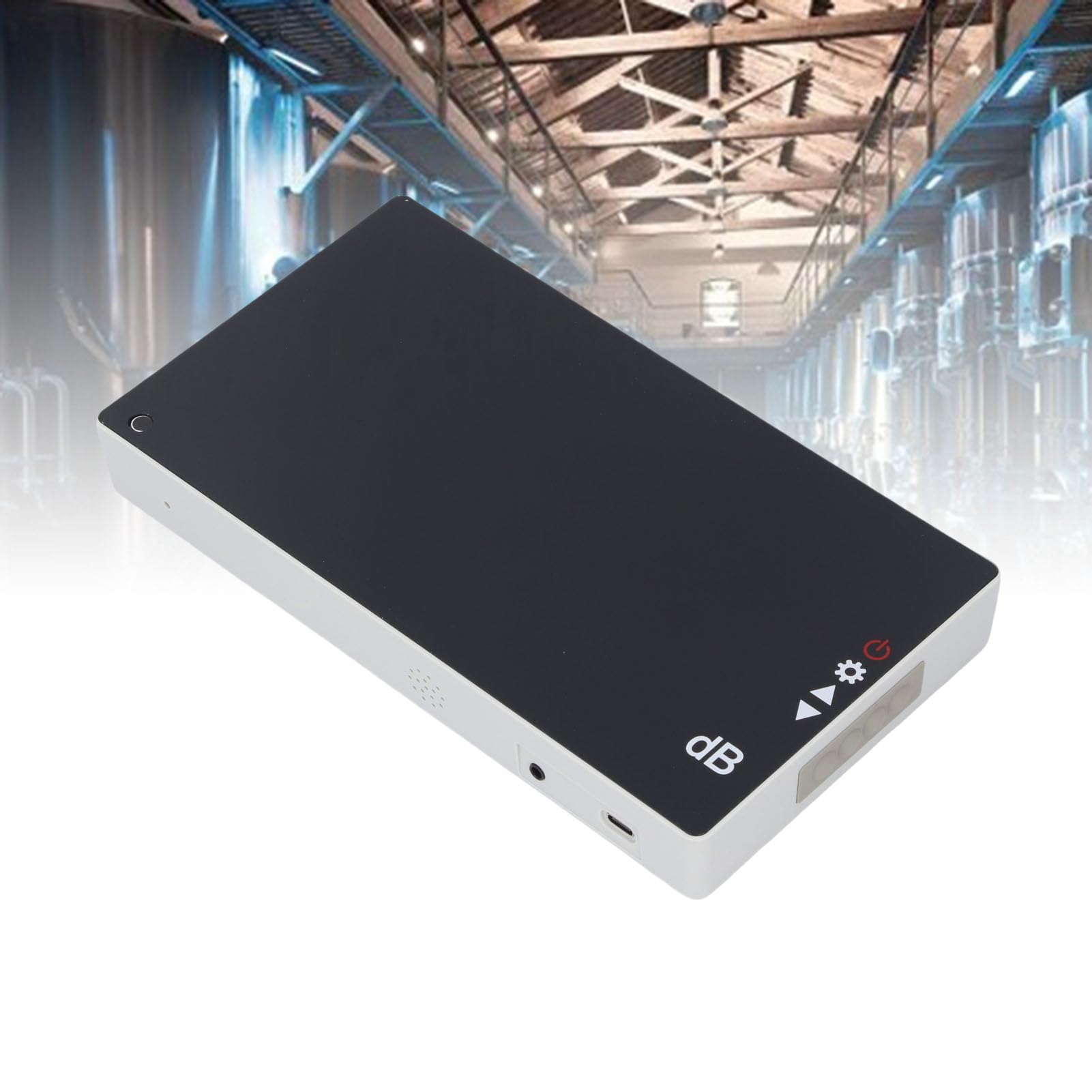 Generic Medidor de Sonido de Pantalla Grande, Medidor de Ruido Digital de Decibelios con Pantalla LCD, Probador de 30 130 DB Montado en la Pared con Alarma Audible, Ideal para Aulas, Bares, Oficinas y