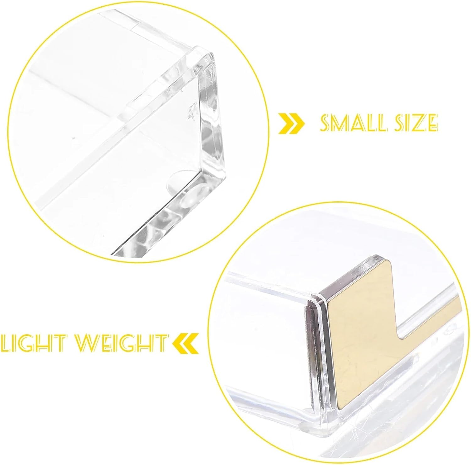 Sticky Note Holder 3pcs Clear Memo Pad Holder Desktop Organizer for Notes Paperclips Business Cards Acrylic Desk Storage Box Office School Supplies
