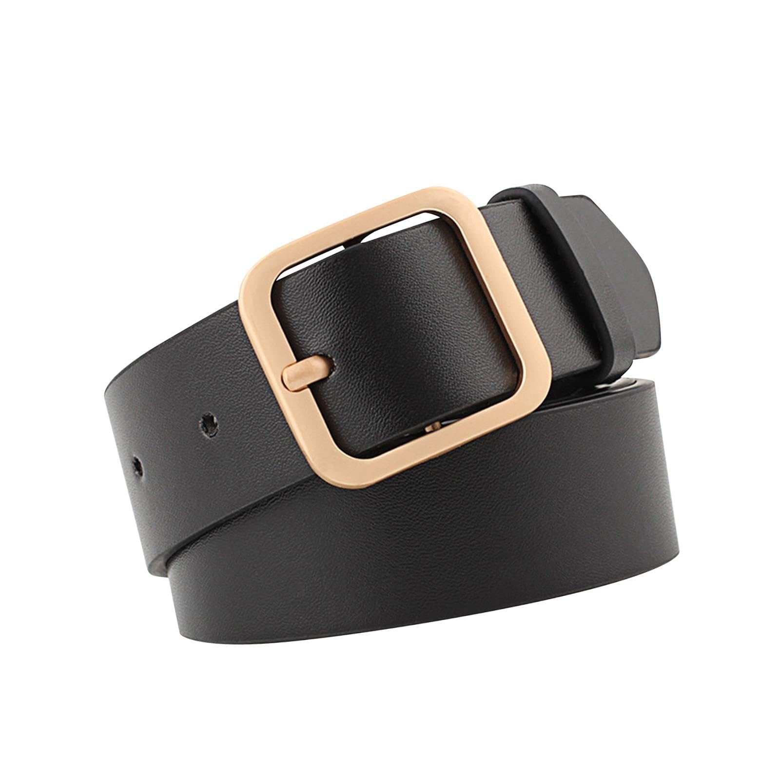 styleheaven Women's PU Leather Belt Adjustable Female Waistband for Skirt Trousers Pants 100cm Black Gold Buckle |Clothing, Shoes & Accessories | Womens Accessories | Belts-picture-44