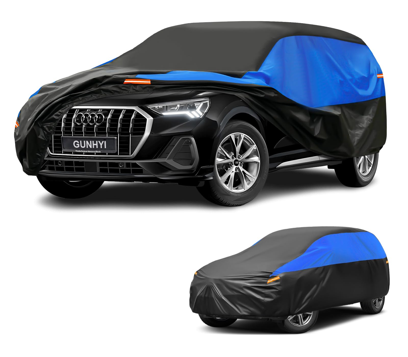 GUNHYI Autoabdeckung Winter Vollgarage Auto Abdeckplane Staubdicht Wasserdicht Autohülle Autoplane Car Cover