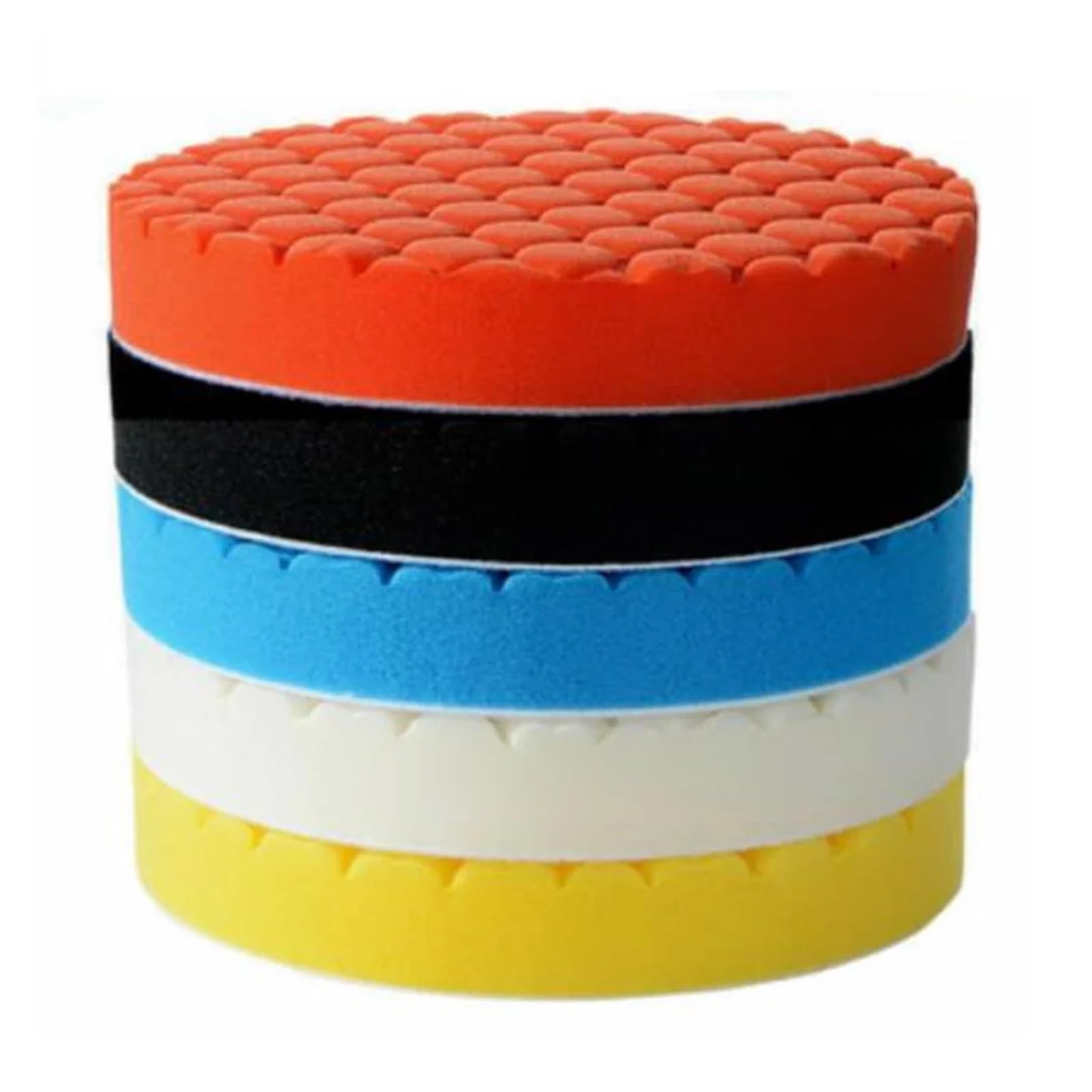 3/4/5/6/7-Zoll-Autopolierpad-Set, selbstklebend, Polier- und Wachsschwamm, Wollscheibe for Poliermaschine Bohrmaschine(7 inches)