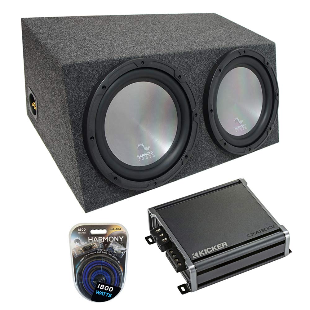 Harmony Audio A122 Bundle with Universal Car Stereo Hatchback Sealed Dual 12