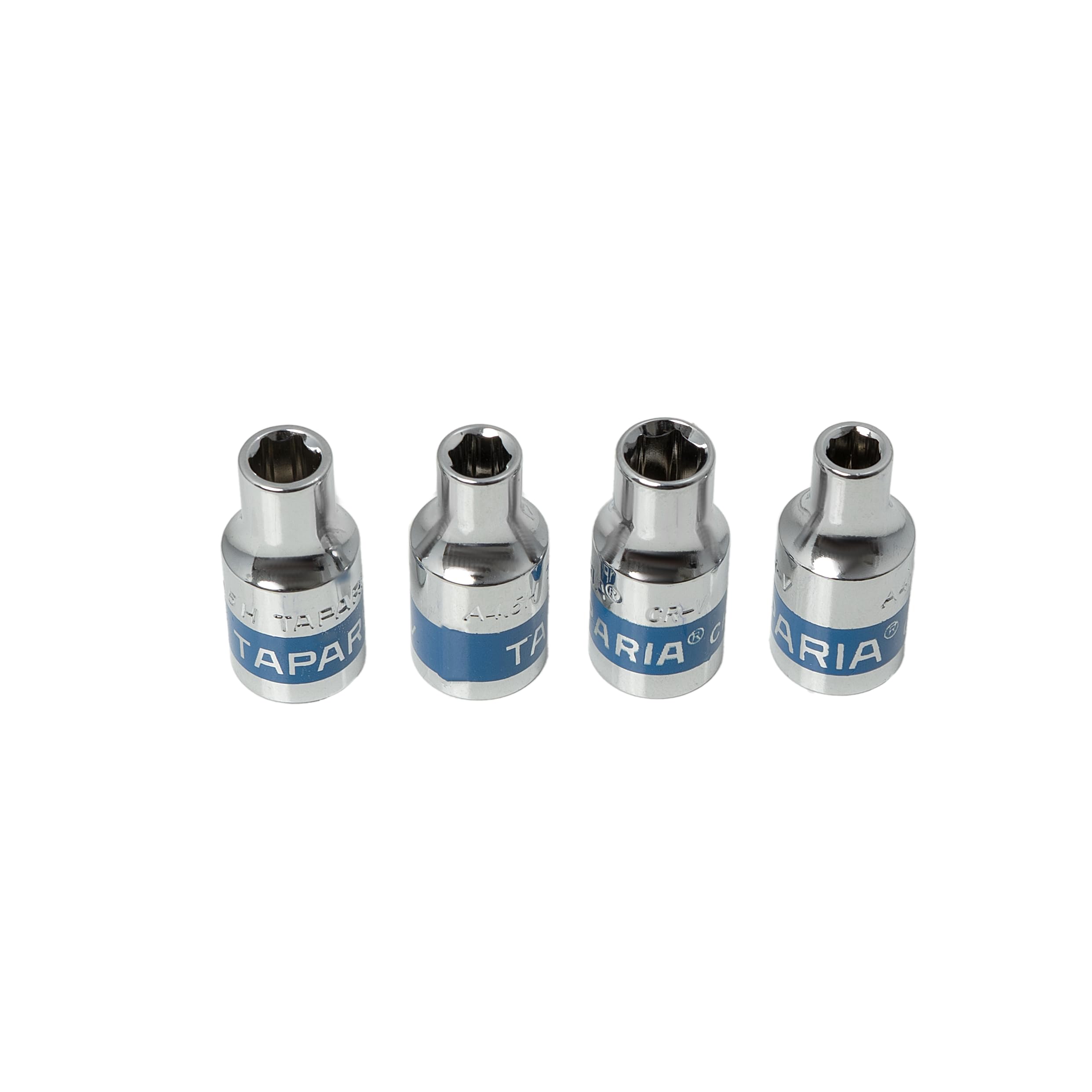 Taparia 1/4" (6.35mm) Square Drive Socket Combo (4, 4.5, 5, 5.5mm)-Hexagonal Corner Patterned-Durable Chrome Vanadium Steel -Automotive Repair, Workshop, Home Garage, DIY-image-5